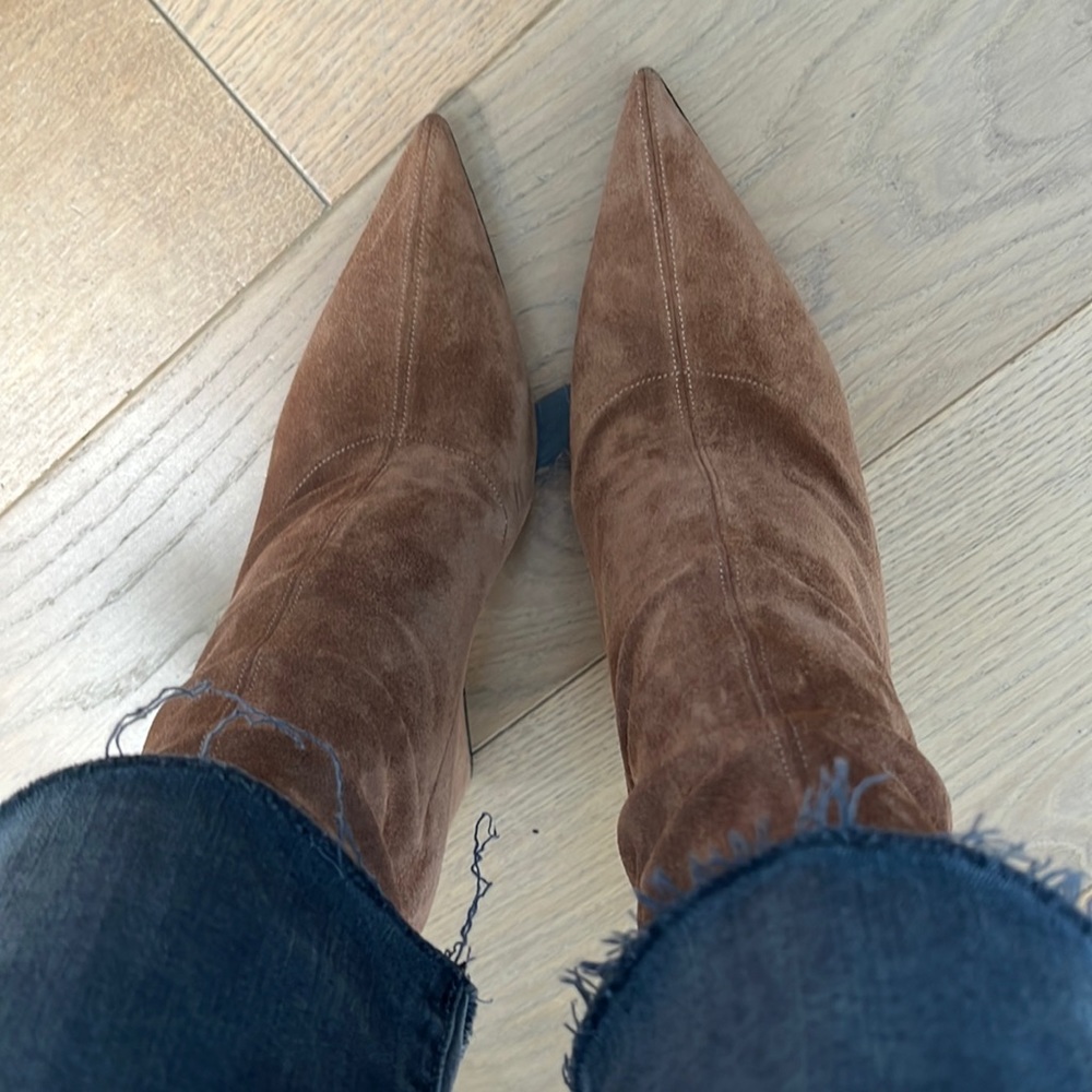 Tan Paris Texas booties size 39